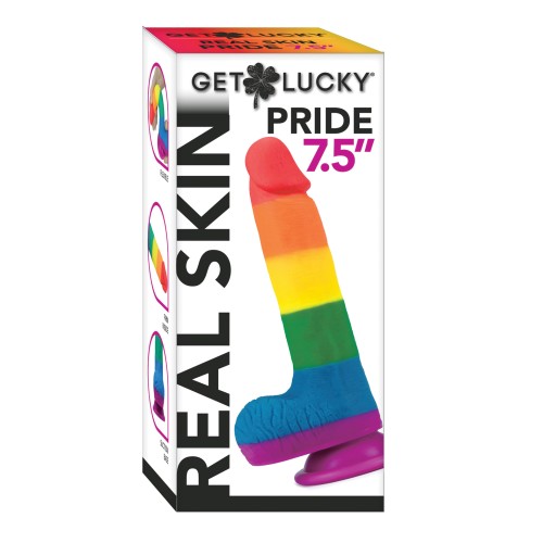 Get Lucky 7.5" Real Skin Series Pride - Arcoíris