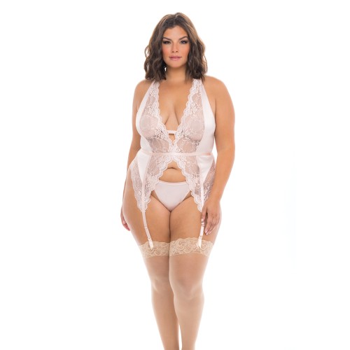 Noah Soft Cup Merrywidow with Garter & G-String Peach 1X/2X