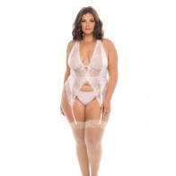 Noah Soft Cup Merrywidow with Garter & G-String Peach 1X/2X