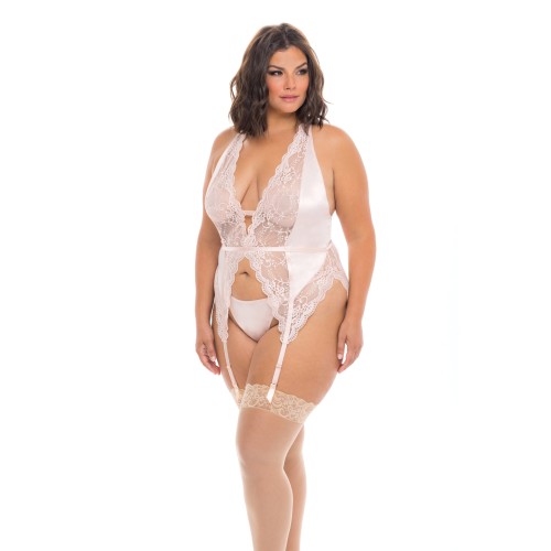 Noah Soft Cup Merrywidow with Garter & G-String Peach 1X/2X