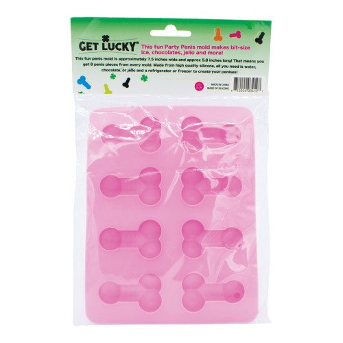 Get Lucky Penis Party Chocolate/Ice Tray Pink