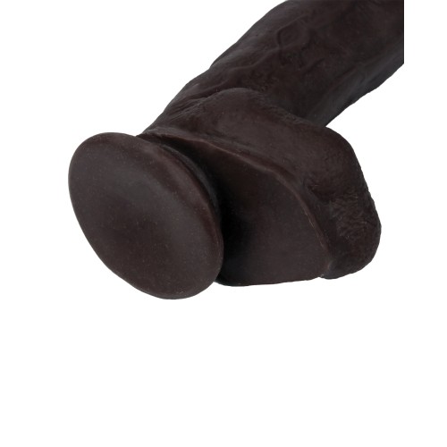 Get Lucky 12 Inch Real Skin Series Dark Brown