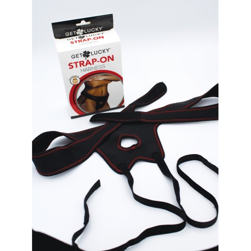 Arnés Ajustable Get Lucky para Strap-On - Negro