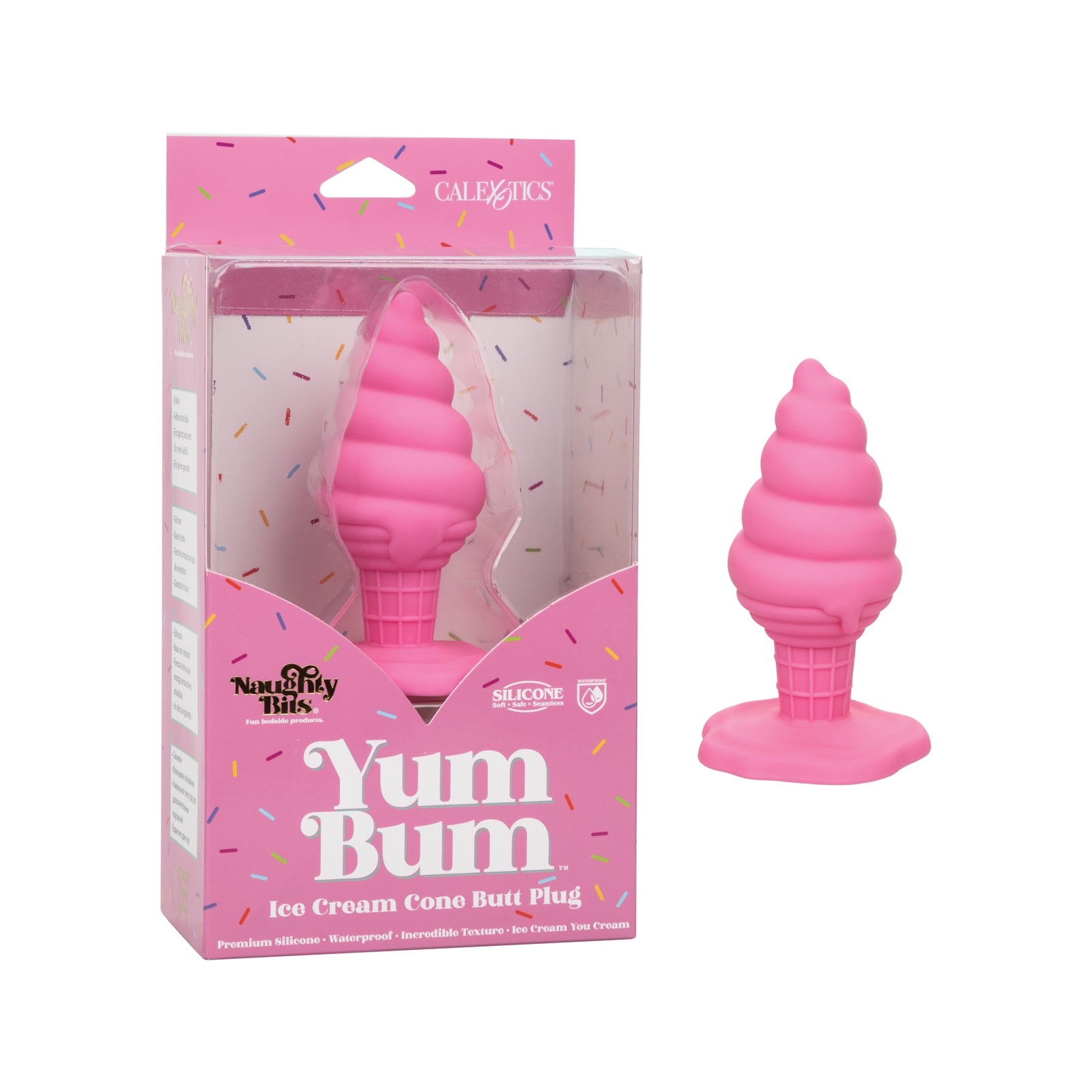 Naughty Bits Yum Bum Ice Cream Cone Butt Plug Pink