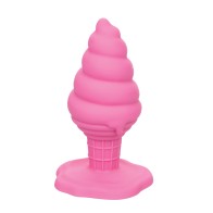 Naughty Bits Yum Bum Plug Anal en Forma de Cucurucho de Helado Rosa