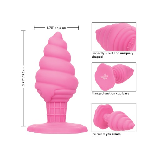 Naughty Bits Yum Bum Ice Cream Cone Butt Plug Pink