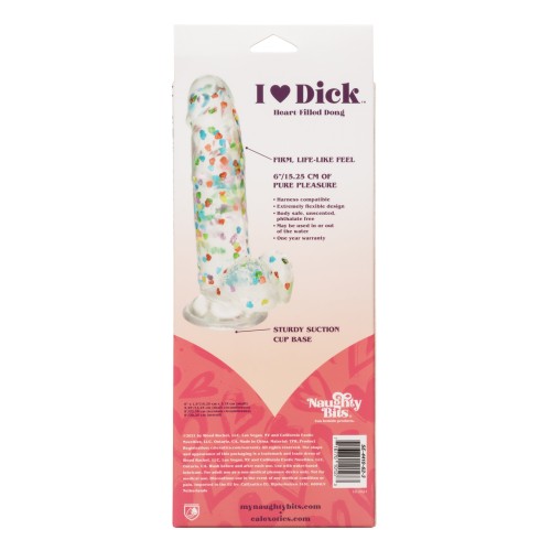 Dong Relleno de Corazón Naughty Bits I Love Dick - Multicolor