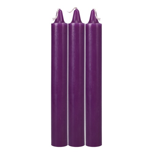 Japanese Drip Candles Pack of 3 Purple