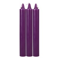 Japanese Drip Candles Pack of 3 Purple