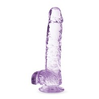 Dildo Crystalline de 6 Pulgadas Amatista