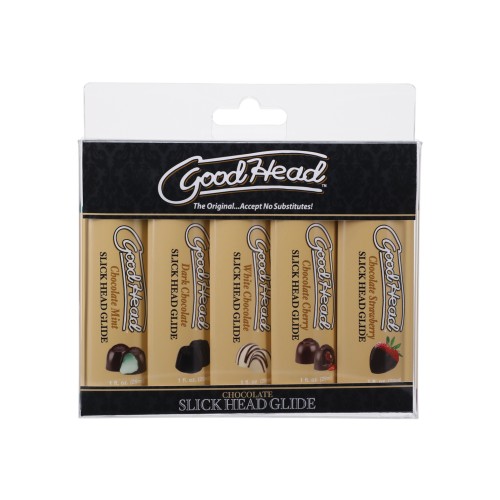 GoodHead Chocolate Slick Glide 5 Flavors Lubricant Pack