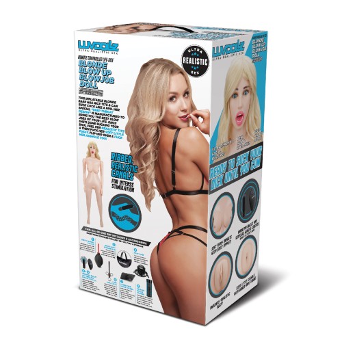 Luvdollz Remote Controlled Blow Up Doll Blonde