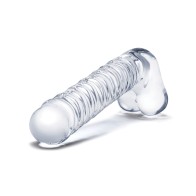 Glas 8 Inch G-Spot Dildo - Realistic Ribbed