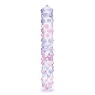 Dildo de Vidrio Nubby Rosa Púrpura 9"