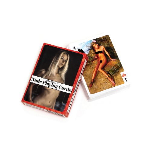 Wood Rocket Nude Playing Cards - Fun Game