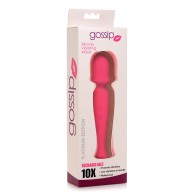 Curve Toys Gossip Silicone Vibrating Wand 10x - Magenta