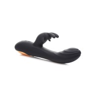 Curve Toys Power Bunnies Cuddles 10x Silicone Rabbit Vibrator - Black