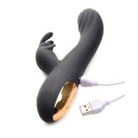 Vibrador Conejo Power Bunnies Cuddles 10x de Silicona - Negro