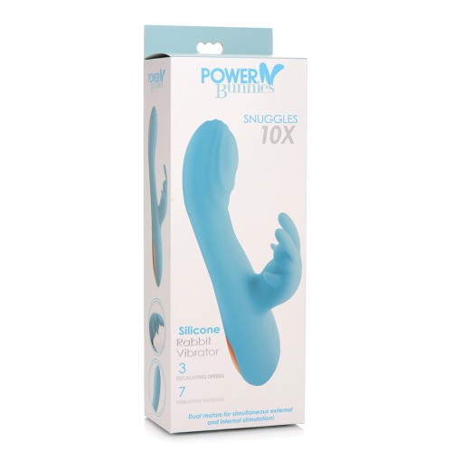 Curve Toys Power Bunnies Snuggles Rabbit Vibrator - Blue