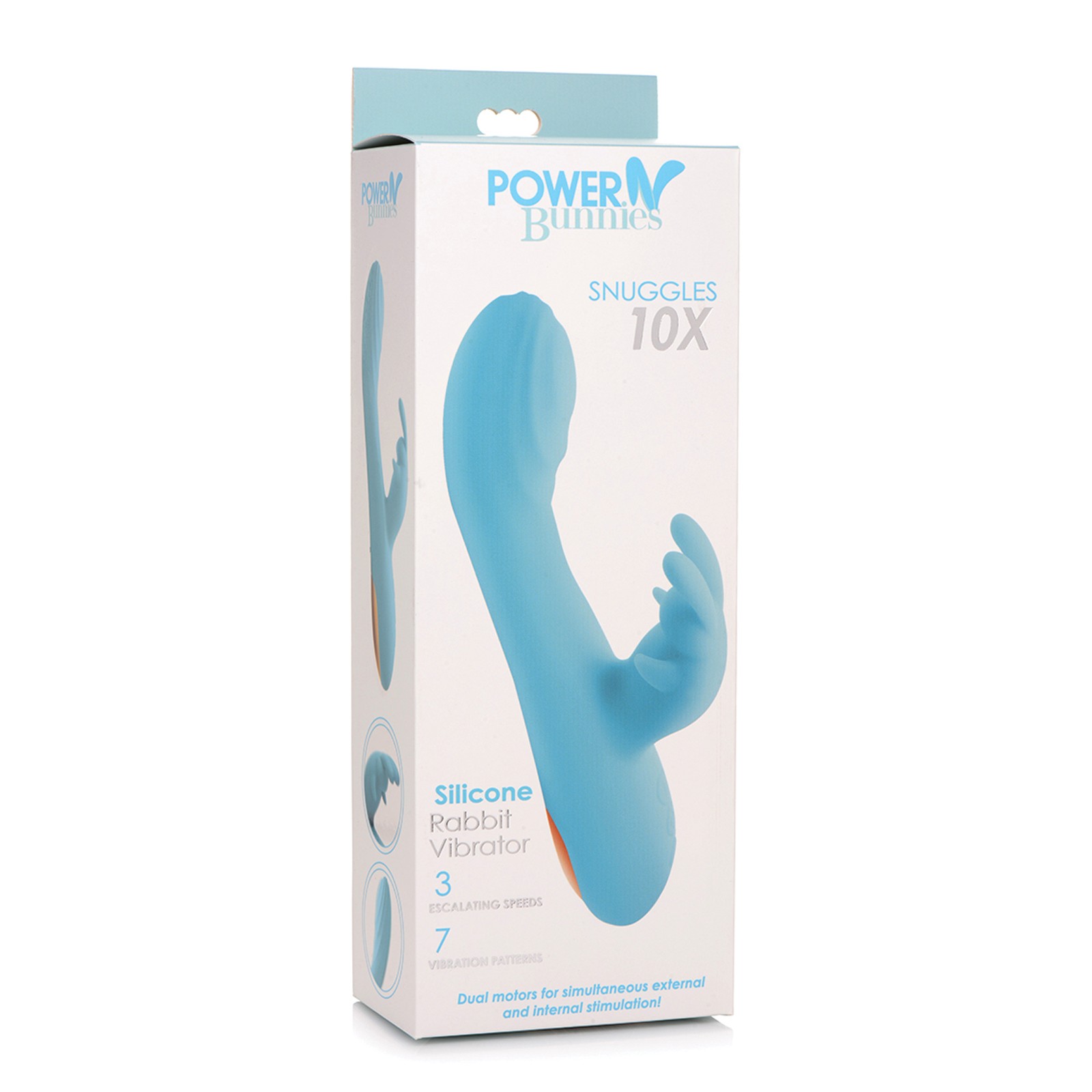 Curve Toys Power Bunnies Snuggles Rabbit Vibrator - Blue