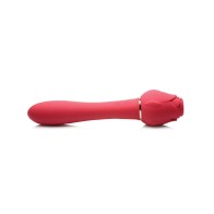 NO ETA Inmi Bloomgasm Sweet Heart Rose 5X Suction & 10X Vibrator - Red