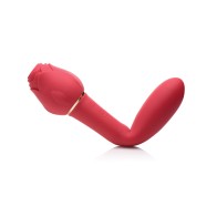 NO ETA Inmi Bloomgasm Sweet Heart Rose 5X Suction & 10X Vibrator - Red