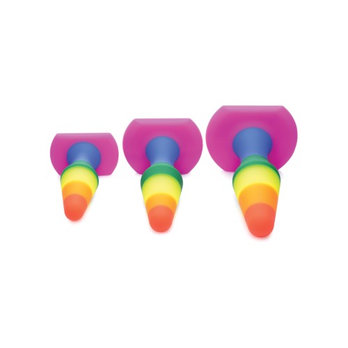 Frisky Rainbow Silicone Anal Trainer Set