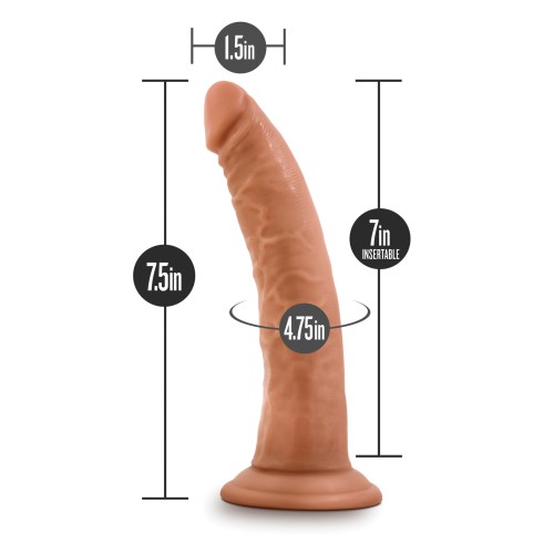 Dildo Autolubricante Dr. Skin Glide 7.5" - Mocha