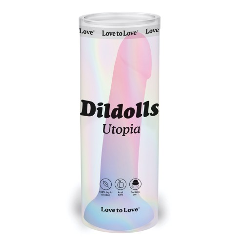 Love to Love Curved Suction Cup Dildolls Utopia