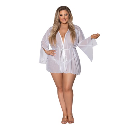 Modern Romance Short Flowing Robe