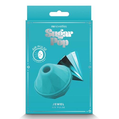 Sugar Pop Jewel Air Pulse Vibrator - Teal