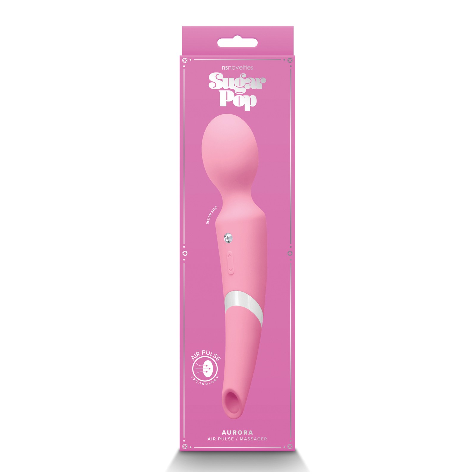 Sugar Pop Aurora Air Pulse Massager Wand - Pink