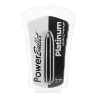 Masajeador Vibrante Power Bullet Platino para Placer Específico