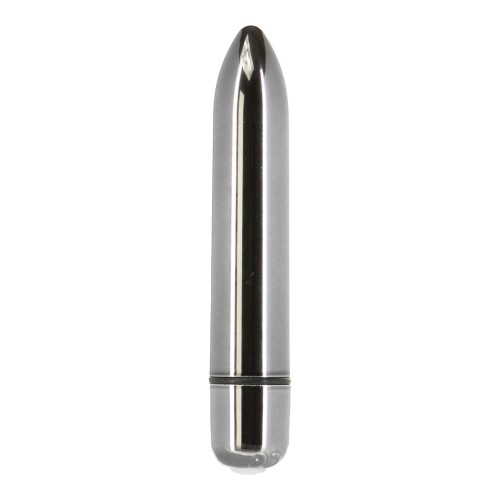 Masajeador Vibrante Power Bullet Platino para Placer Específico