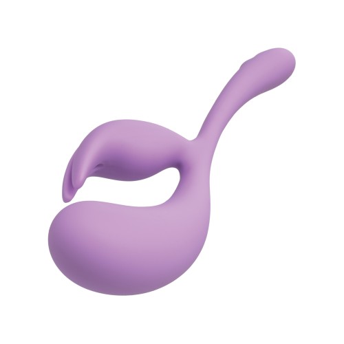 Elle Liquid Silicone Dual Flicker Purple Vibrator