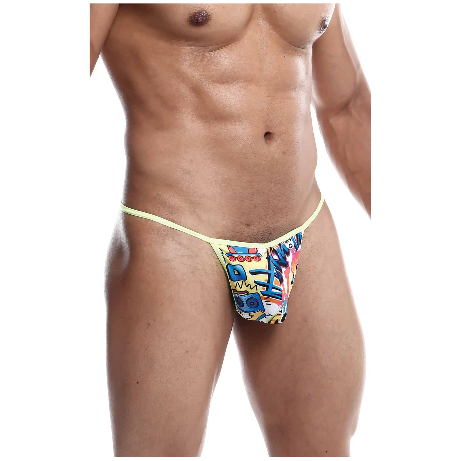 Tanga Male Basics Sinful Hipster G-String - Estampado Amarillo