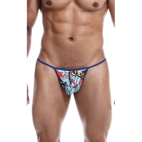 Tanga Hipster Sinful de Male Basics Estampado Azul SM