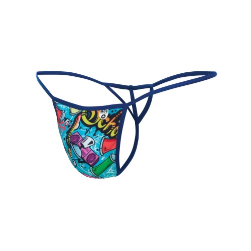 Tanga Hipster Sinful de Male Basics Estampado Azul SM