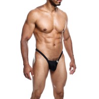 Tanga Male Basics Y Buns - Negro LG para Looks Atrevidos