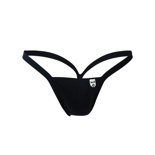 Male Basics Y Buns Thong - Black LG for Bold Looks