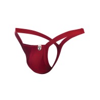 Male Basics Y Buns Thong - Red S/M for Berand