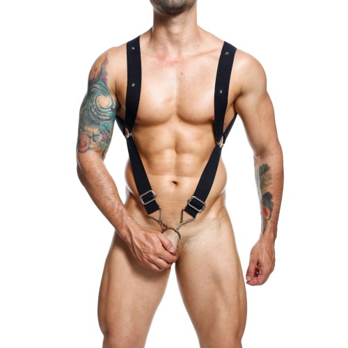 Dngeon Straight Back Harness - Black O/S