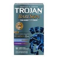 Preservativos Trojan BareSkin Paquete Variado de 10 - Ultra Sensitivos