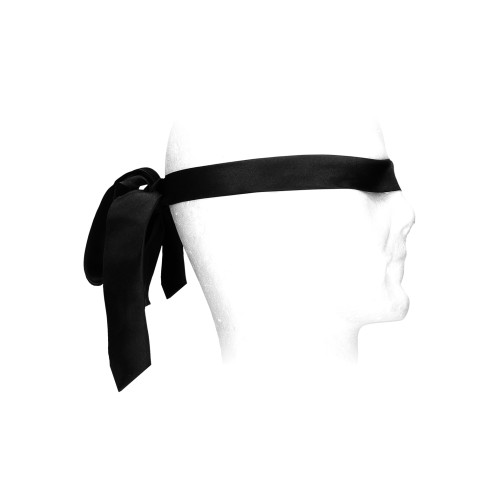 Shots Ouch Black & White Satin Bondage Tie