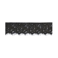 Shots Ouch Black Lace Eye Mask with Elastic Straps