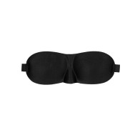 Shots Ouch Black & White Satin Curvy Eye Mask