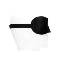 Shots Ouch Black & White Satin Curvy Eye Mask