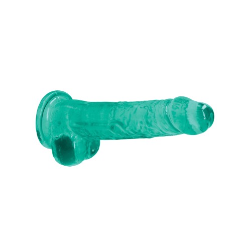 Shots RealRock Realistic 8 Dildo with Balls Turquoise