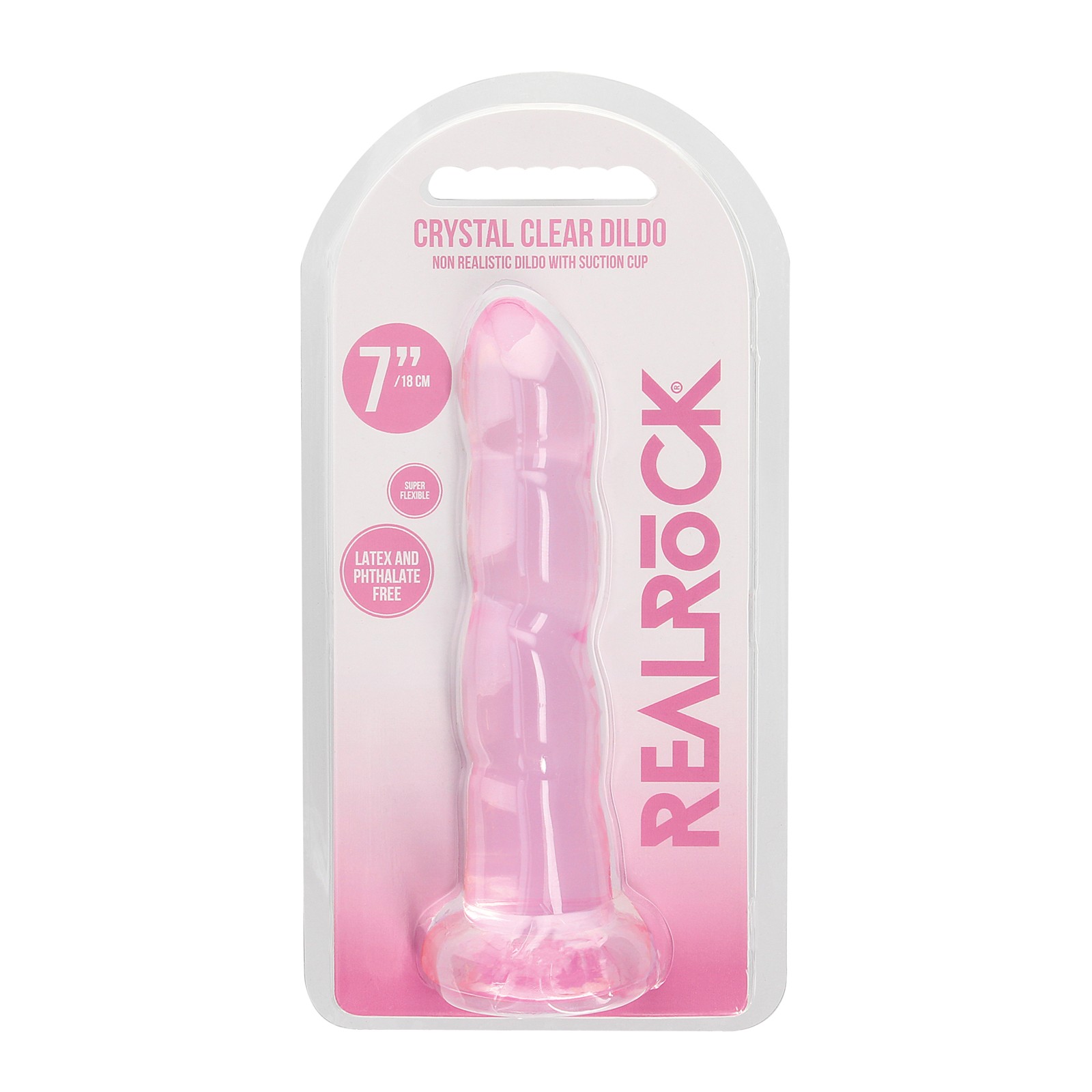 Dildo Shots RealRock 7" Transparente - Placer Supremo