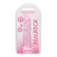 Dildo Shots RealRock 7" Transparente - Placer Supremo